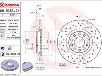 Disc frana BREMBO 09.9363.2X