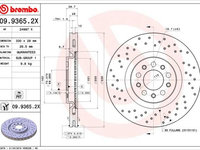 Disc frana BREMBO 09.9365.2X