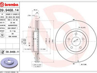 Disc frana BREMBO 09.9468.11