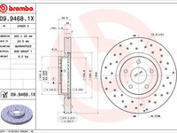 Disc frana BREMBO 09.9468.1X