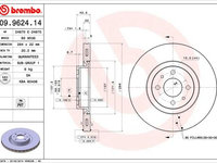 Disc frana BREMBO 09.9624.14