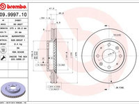 Disc frana BREMBO 09.9997.10