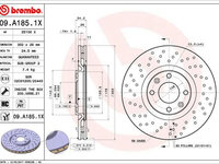 Disc frana BREMBO 09.A185.1X