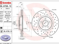 Disc frana BREMBO 09.A728.1X