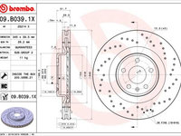 Disc frana BREMBO 09.B039.1X