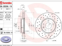 Disc frana BREMBO 09.B356.1X