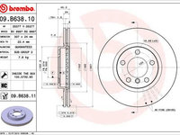 Disc frana BREMBO 09.B638.11