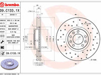 Disc frana BREMBO 09.C133.1X