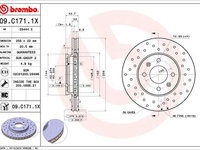 Disc frana BREMBO 09.C171.1X