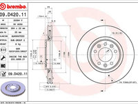 Disc frana BREMBO 09.D420.11