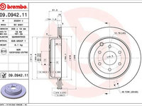 Disc frana BREMBO 09.D942.11