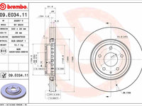 Disc frana BREMBO 09.E034.11