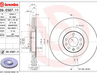 Disc frana BREMBO 09.E567.11