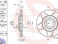 Disc frana Brembo Audi A2 / A3 / Leon / Octavia / Fabia 256x22 mm