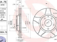 Disc frana BREMBO Max fata stanga/dreapta diametru exterior 297 mm grosime 28 mm MAZDA 6 CX-5 CX-9 2.0/2.2D/2.5 11.11-