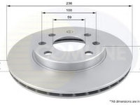 Disc frana CHEVROLET AVEO Hatchback (T200) (2003 - 2008) COMLINE ADC1047V piesa NOUA