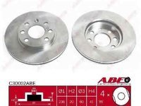 Disc frana CHEVROLET AVEO limuzina T250 T255 ABE C30002ABE