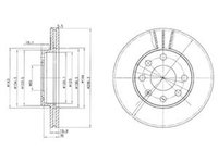 Disc frana CHEVROLET AVEO limuzina T250 T255 DELPHI BG2278