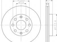 Disc frana CHEVROLET AVEO limuzina T250 T255 TEXTAR 92133400