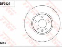 Disc frana CHEVROLET CRUZE hatchback (J305) - OEM - TRW: DF7923 - Cod intern: W02225177 - LIVRARE DIN STOC in 24 ore!!!