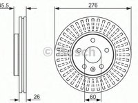 Disc frana CHEVROLET CRUZE (J300), HOLDEN CRUZE limuzina (JG, JH), OPEL ASTRA J - BOSCH 0 986 479 643