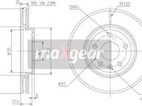 Disc frana CHEVROLET CRUZE (J305) Hatchback, 12.2010 - Maxgear 19-2334