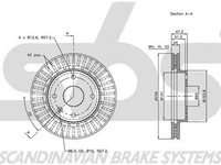 Disc frana CHEVROLET EPICA KL1 SBS 1815205009