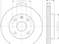 Disc frana CHEVROLET LACETTI (J200) (2003 - 2016) TEXTAR 92133600 piesa NOUA