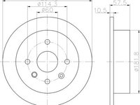 Disc frana CHEVROLET LACETTI (J200) - OEM - MEYLE ORIGINAL GERMANY: 29-155230002|29-15 523 0002 - W02210410 - LIVRARE DIN STOC in 24 ore!!!