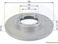 Disc frana CHEVROLET MATIZ M200 M250 COMLINE ADC1009