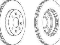 Disc frana CHEVROLET NUBIRA combi FERODO DDF1097