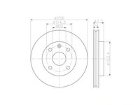 Disc frana Chevrolet NUBIRA limuzina 2005-2016 #2 185395320