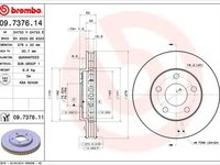 Disc frana CHEVROLET TRANS SPORT BREMBO 09737611