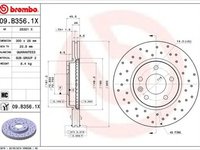 Disc frana CHEVROLET VOLT BREMBO 09.B356.1X