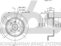 Disc frana CHEVROLET ZAFIRA F75 sbs 1815315007