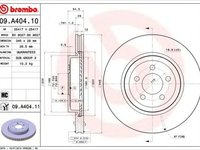 Disc frana CHRYSLER 300 C Touring LX BREMBO 09A40411