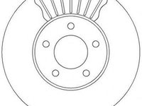 Disc frana CHRYSLER GRAND VOYAGER IV (RG, RS), DODGE CARAVAN (RG_), CHRYSLER TOWN & COUNTRY V (RT) - JURID 562292J