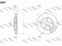 Disc frana CHRYSLER PHANTOM, CHRYSLER LE BARON Cabriolet, CHRYSLER NEW YORKER limuzina - FTE BS4557