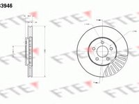 Disc frana CHRYSLER PHANTOM, CHRYSLER LE BARON Cabriolet, CHRYSLER DAYTONA cupe - FTE BS3946