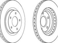 Disc frana CHRYSLER SEBRING Cabriolet JS FERODO DDF1624