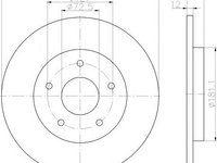 Disc frana CHRYSLER TOWN & COUNTRY V (RT), DODGE GRAND CARAVAN, DODGE JC - TEXTAR 92181003