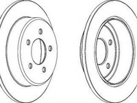 Disc frana CHRYSLER VOYAGER III GS FERODO DDF1492