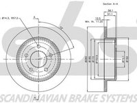 Disc frana CHRYSLER VOYAGER III GS sbs 1815209311