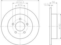 Disc frana CHRYSLER VOYAGER IV RG RS TEXTAR 92108400