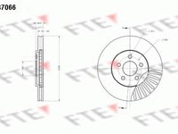 Disc frana CHRYSLER VOYAGER Mk II (GS), CHRYSLER STRATUS limuzina (JA), CHRYSLER STRATUS Cabriolet (JX) - FTE BS7066