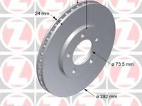 Disc frana CHRYSLER VOYAGER Mk II (GS), CHRYSLER VOYAGER II (ES) - ZIMMERMANN 155.3901.00