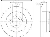 Disc frana CHRYSLER VOYAGER Mk III (RG, RS) - Cod intern: W20114097 - LIVRARE DIN STOC in 24 ore!!!