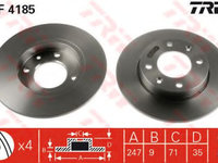 Disc frana CITROËN BERLINGO caroserie (M_) (1996 - 2016) QWP WBD235