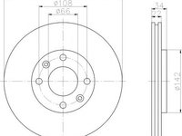 Disc frana CITROËN C-ELYSEE (2012 - 2020) TEXTAR 92111503