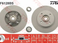 Disc frana CITROËN C4 Grand Picasso I (UA_) (2006 - 2020) TRW DF6128BS